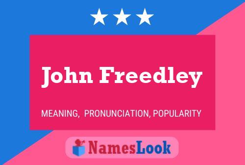 Poster del nome John Freedley