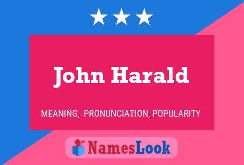 Poster del nome John Harald