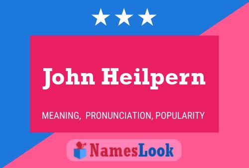 Poster del nome John Heilpern