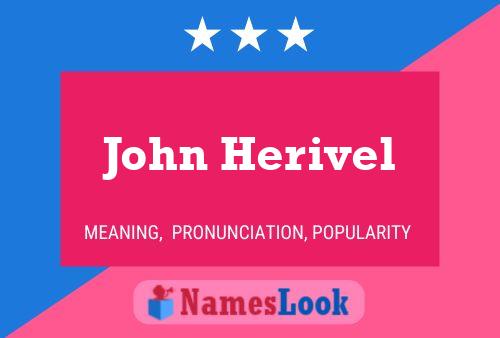 Poster del nome John Herivel