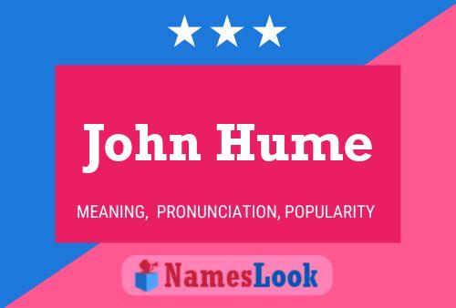 Poster del nome John Hume