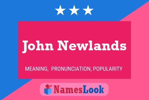 Poster del nome John Newlands