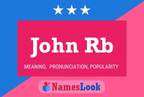 Poster del nome John Rb