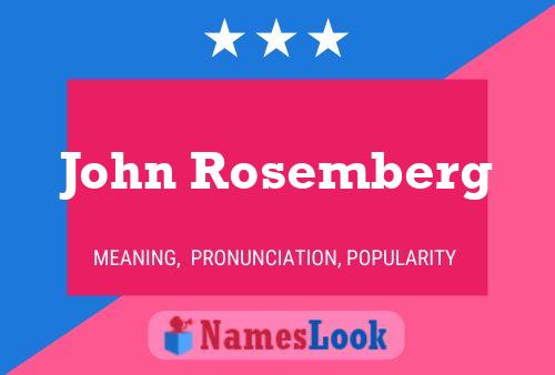 Poster del nome John Rosemberg