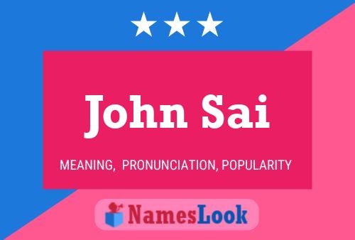 Poster del nome John Sai