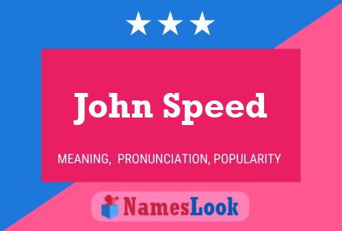 Poster del nome John Speed