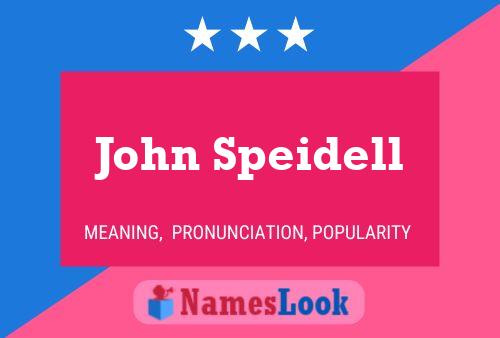 Poster del nome John Speidell