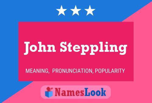 Poster del nome John Steppling