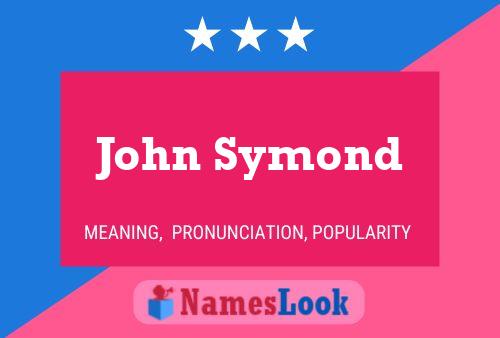 Poster del nome John Symond