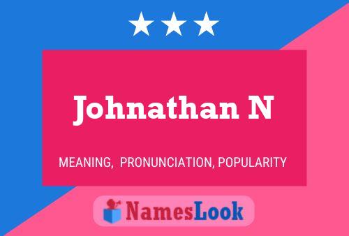 Poster del nome Johnathan N