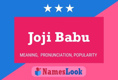 Poster del nome Joji Babu