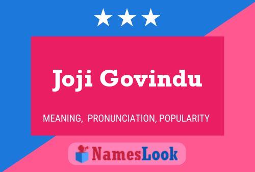 Poster del nome Joji Govindu