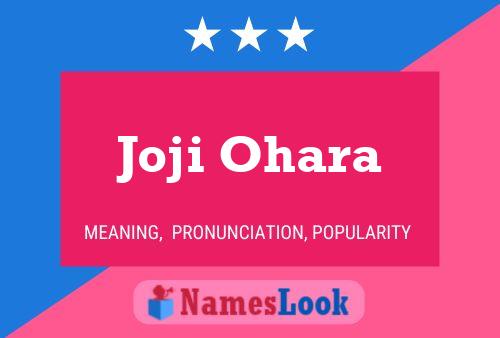 Poster del nome Joji Ohara