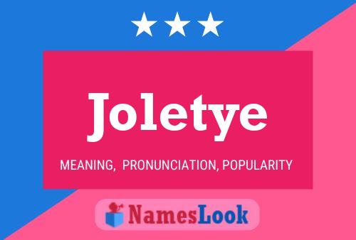 Poster del nome Joletye