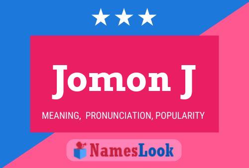 Poster del nome Jomon J