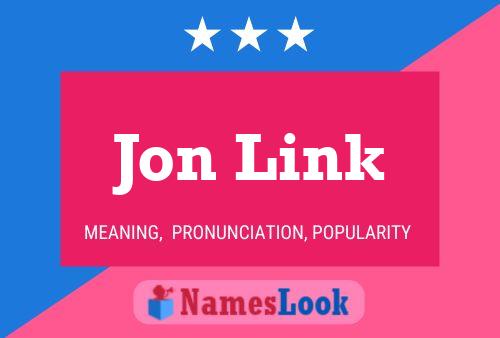 Poster del nome Jon Link