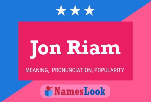 Poster del nome Jon Riam