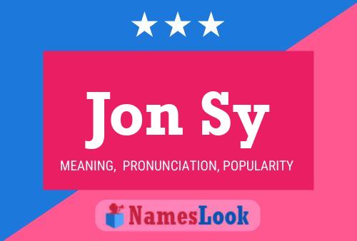 Poster del nome Jon Sy