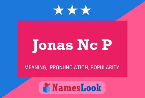 Poster del nome Jonas Nc P