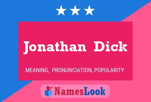 Poster del nome Jonathan  Dick