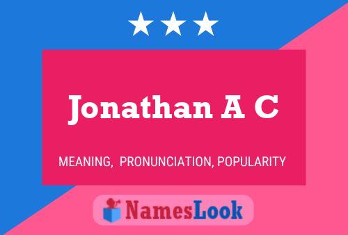 Poster del nome Jonathan A C