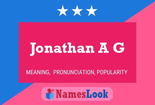 Poster del nome Jonathan A G