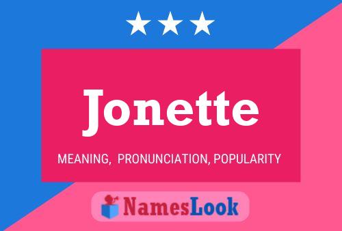 Poster del nome Jonette