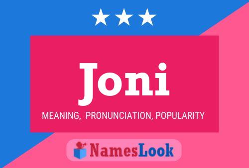 Poster del nome Joni