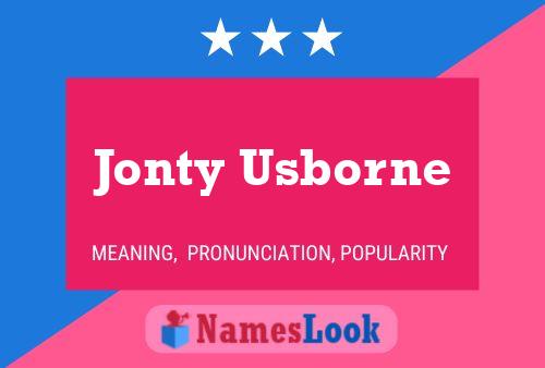 Poster del nome Jonty Usborne