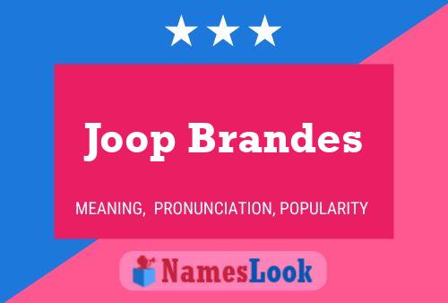 Poster del nome Joop Brandes