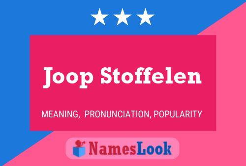 Poster del nome Joop Stoffelen