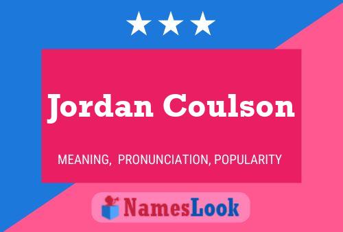 Poster del nome Jordan Coulson