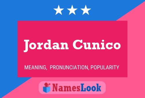 Poster del nome Jordan Cunico