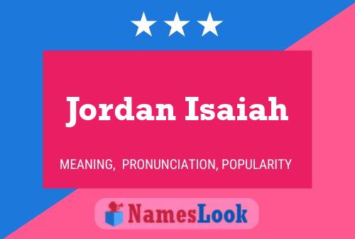 Poster del nome Jordan Isaiah