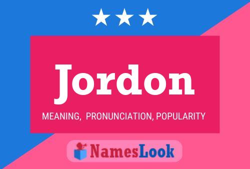 Poster del nome Jordon