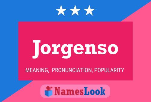 Poster del nome Jorgenso