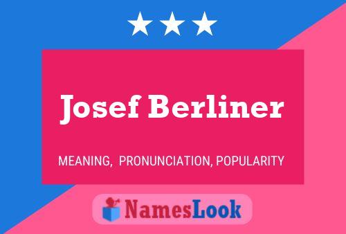 Poster del nome Josef Berliner