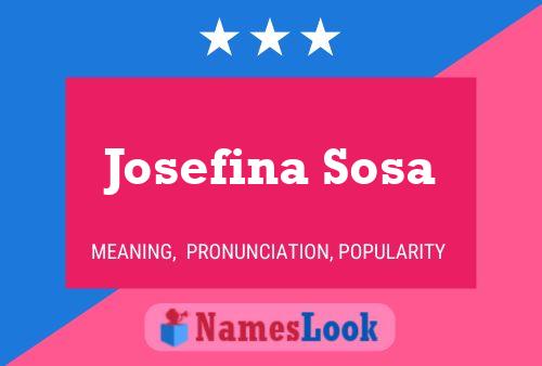 Poster del nome Josefina Sosa