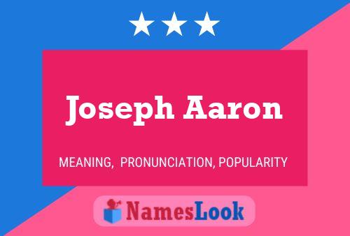 Poster del nome Joseph Aaron