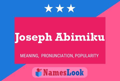 Poster del nome Joseph Abimiku