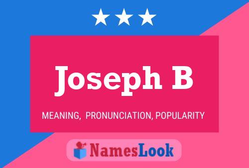 Poster del nome Joseph B