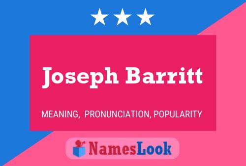 Poster del nome Joseph Barritt