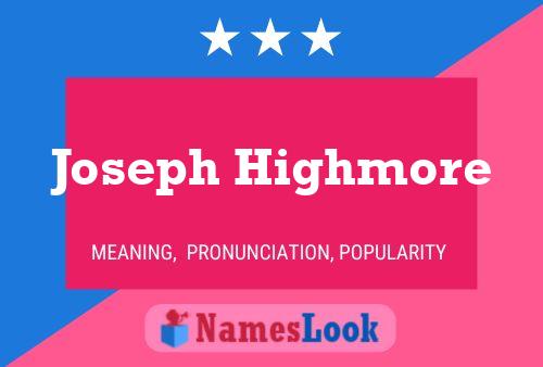 Poster del nome Joseph Highmore