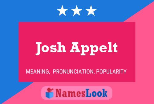 Poster del nome Josh Appelt