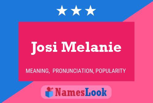 Poster del nome Josi Melanie