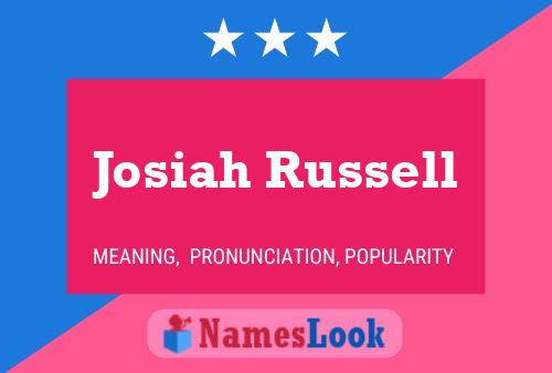 Poster del nome Josiah Russell