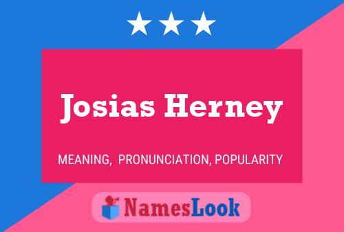 Poster del nome Josias Herney