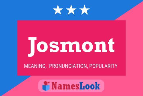 Poster del nome Josmont