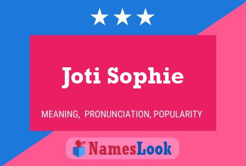 Poster del nome Joti Sophie