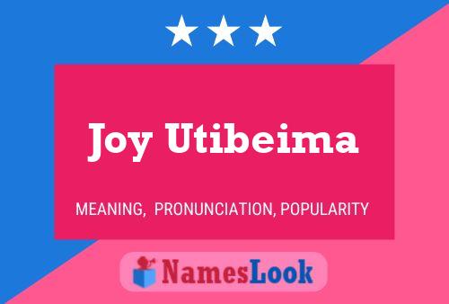 Poster del nome Joy Utibeima